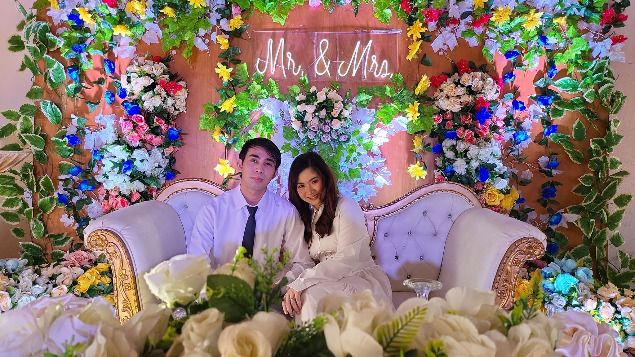 Wedding catering setup